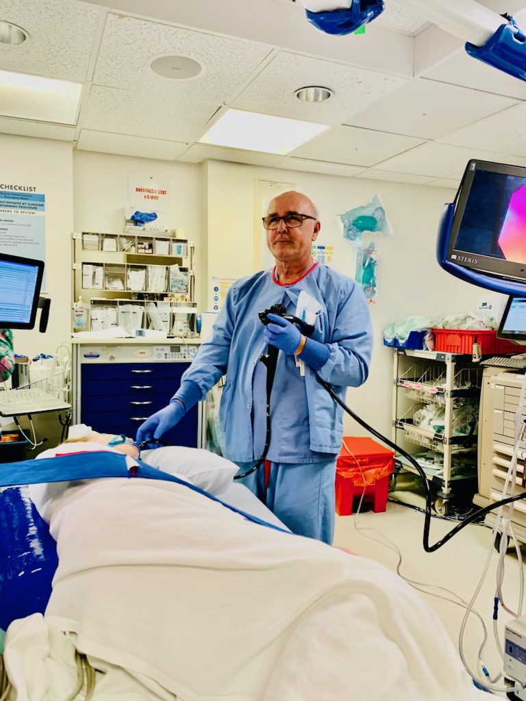 Tim conducting an endoscopy 10.20.23